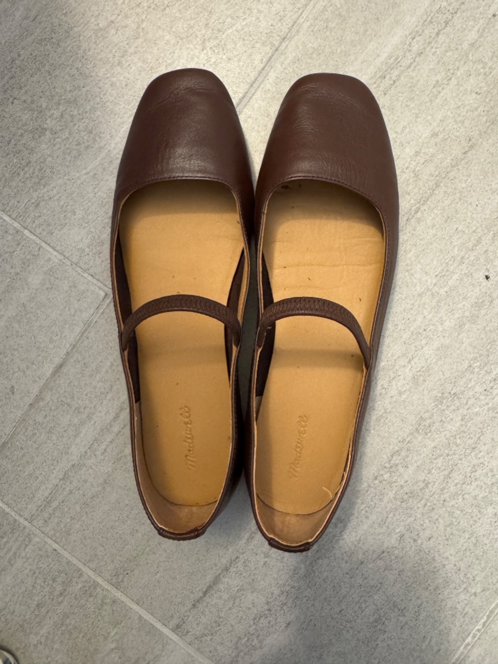 Madewell Greta Ballet Flats in Chocolate Raisin Leather Size 7 Shoes Timeless - Picture 14 of 16